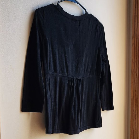 LOFT Black Half-Button Down Sweater Size Small - Picture 13 of 16